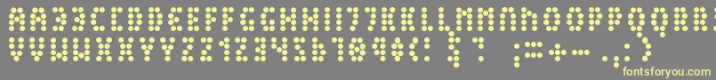 Peex Font – Yellow Fonts on Gray Background