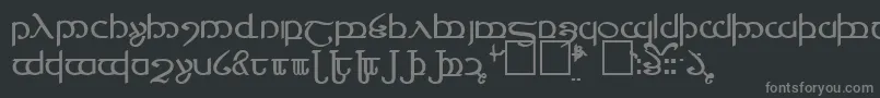 フォントTengwarVer.4 – 黒い背景に灰色の文字