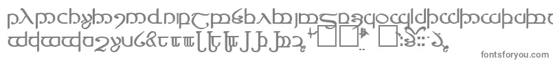 フォントTengwarVer.4 – 白い背景に灰色の文字