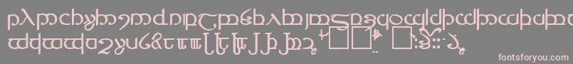 TengwarVer.4 Font – Pink Fonts on Gray Background