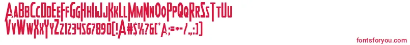 Heroesassemblecond2 Font – Red Fonts on White Background