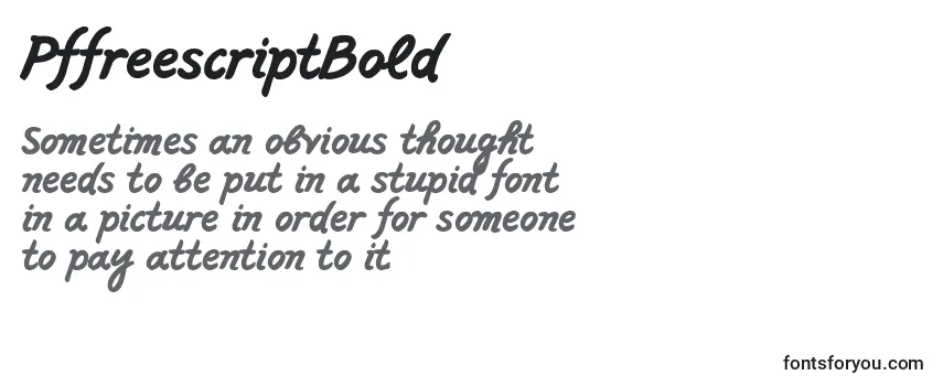 PffreescriptBold Font