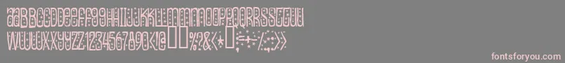 Easilyamused Font – Pink Fonts on Gray Background