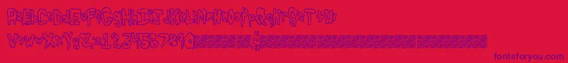 fuente Globtastic – Fuentes Moradas Sobre Fondo Rojo