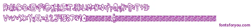 Шрифт Globtastic – фиолетовые шрифты