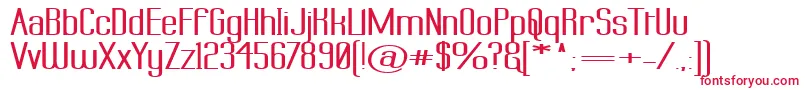 LabtopSuperwideBoldish Font – Red Fonts on White Background
