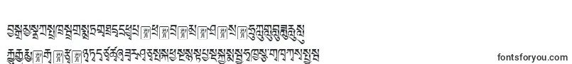 Tibetanmachineweb1-fontti – matalat fontit