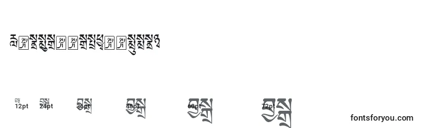 Tibetanmachineweb1 Font Sizes