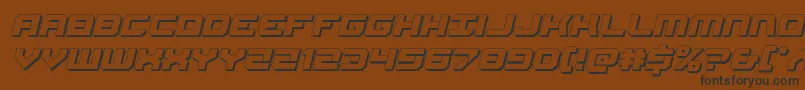 More about Gearhead3Dital Font Gearhead3Dital Font – Black Fonts on Brown Background