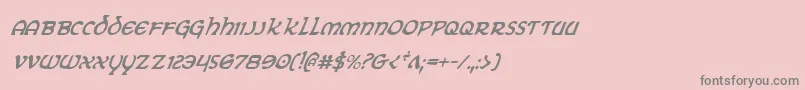 Eringobraghci Font – Gray Fonts on Pink Background
