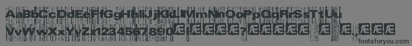 XeroxMalfunctionBrk Font – Black Fonts on Gray Background