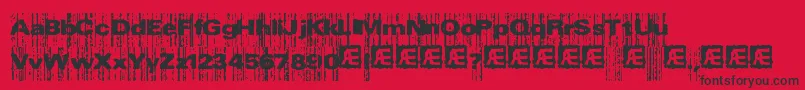 XeroxMalfunctionBrk Font – Black Fonts on Red Background