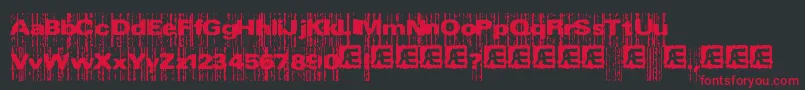 XeroxMalfunctionBrk Font – Red Fonts on Black Background