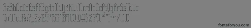 FasciiTwigsBrk Font – Black Fonts on Gray Background
