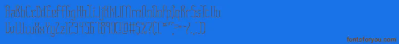 FasciiTwigsBrk Font – Brown Fonts on Blue Background