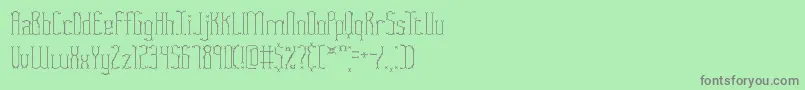 FasciiTwigsBrk Font – Gray Fonts on Green Background