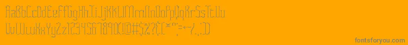 Шрифт FasciiTwigsBrk – серые шрифты на оранжевом фоне