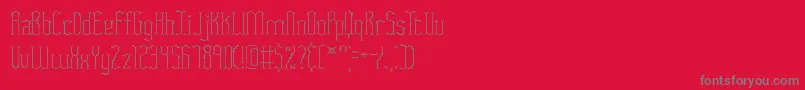 Шрифт FasciiTwigsBrk – серые шрифты на красном фоне