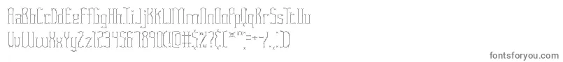FasciiTwigsBrk Font – Gray Fonts on White Background