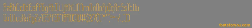 FasciiTwigsBrk Font – Orange Fonts on Gray Background