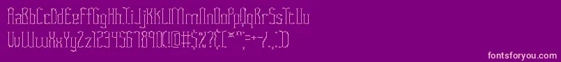FasciiTwigsBrk Font – Pink Fonts on Purple Background