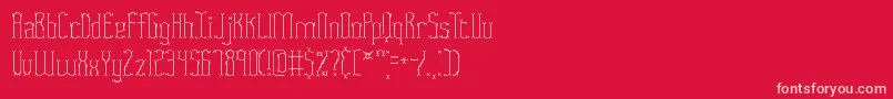 Шрифт FasciiTwigsBrk – розовые шрифты на красном фоне