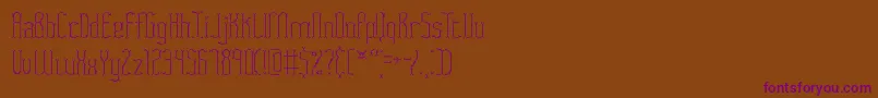 Czcionka FasciiTwigsBrk – fioletowe czcionki na brązowym tle