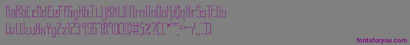 Weitere Informationen zur FasciiTwigsBrk-Schriftart FasciiTwigsBrk-Schriftart – Violette Schriften auf grauem Hintergrund