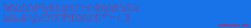 FasciiTwigsBrk Font – Red Fonts on Blue Background