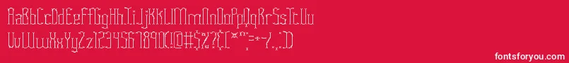 FasciiTwigsBrk Font – White Fonts on Red Background