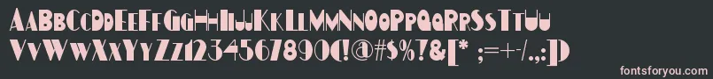 Gulfstreamnf Font – Pink Fonts on Black Background