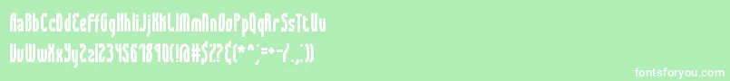 Syracuse Font – White Fonts on Green Background