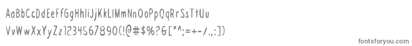 フォントDraftingTableCondensed – 白い背景に灰色の文字