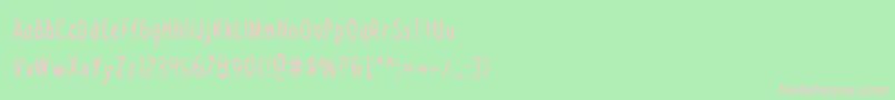DraftingTableCondensed Font – Pink Fonts on Green Background
