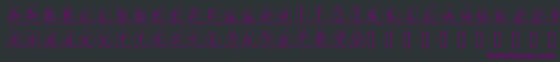 Pwdolmen Font – Purple Fonts on Black Background