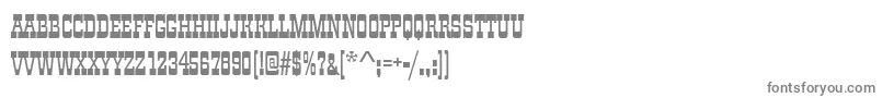 CimarronRegular Font – Gray Fonts on White Background