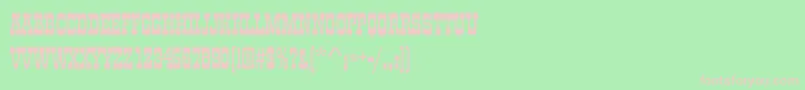 CimarronRegular Font – Pink Fonts on Green Background