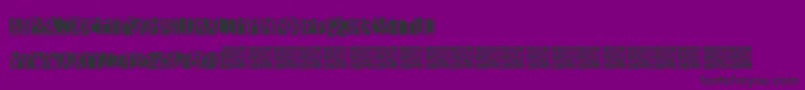 Шрифт Freakytwenties – чёрные шрифты на фиолетовом фоне