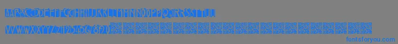 Freakytwenties Font – Blue Fonts on Gray Background