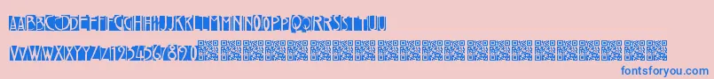 Freakytwentiesフォントについての詳細 フォントFreakytwenties – ピンクの背景に青い文字
