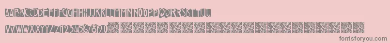 Freakytwenties-Schriftart – Graue Schriften auf rosa Hintergrund