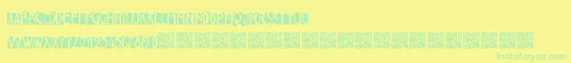 Freakytwentiesフォントについての詳細 フォントFreakytwenties – 黄色い背景に緑の文字