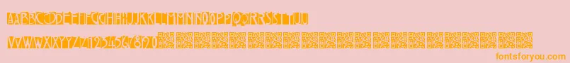 Freakytwenties Font – Orange Fonts on Pink Background