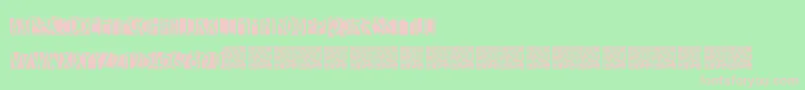 Freakytwenties Font – Pink Fonts on Green Background