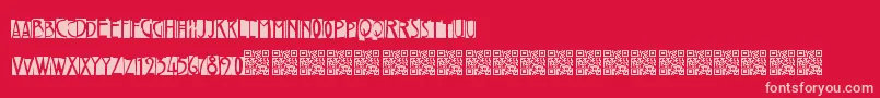 Freakytwenties Font – Pink Fonts on Red Background