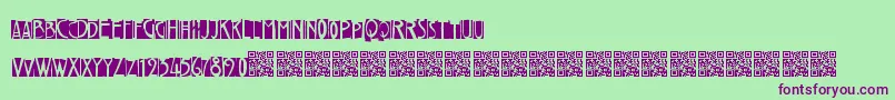 Saiba mais sobre a fonte Freakytwenties Fonte Freakytwenties – fontes roxas em um fundo verde