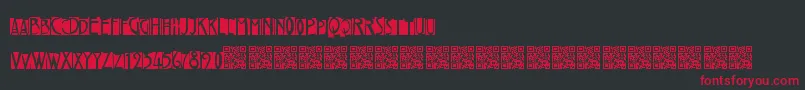 Freakytwenties Font – Red Fonts on Black Background