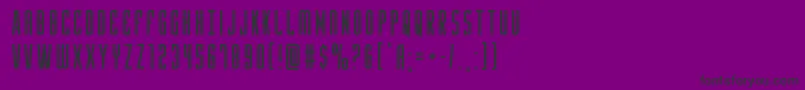 Yfiles Font – Black Fonts on Purple Background