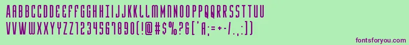 Yfiles Font – Purple Fonts on Green Background