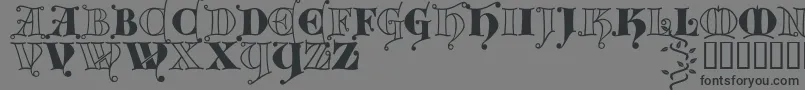 Kingthings Versalis-fontti – mustat fontit harmaalla taustalla